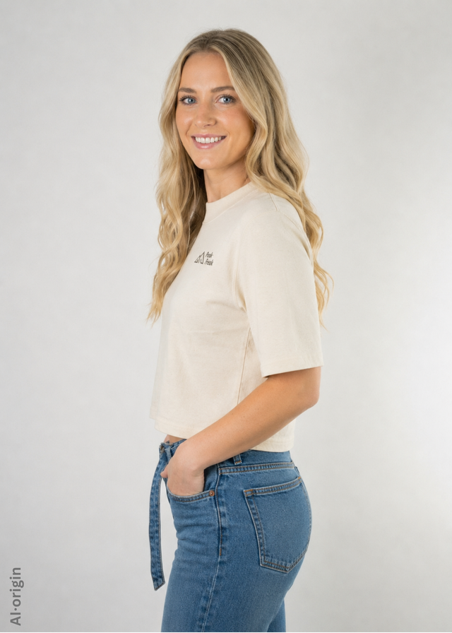 Parked for Adventure Oversize Crop T-Shirt Women