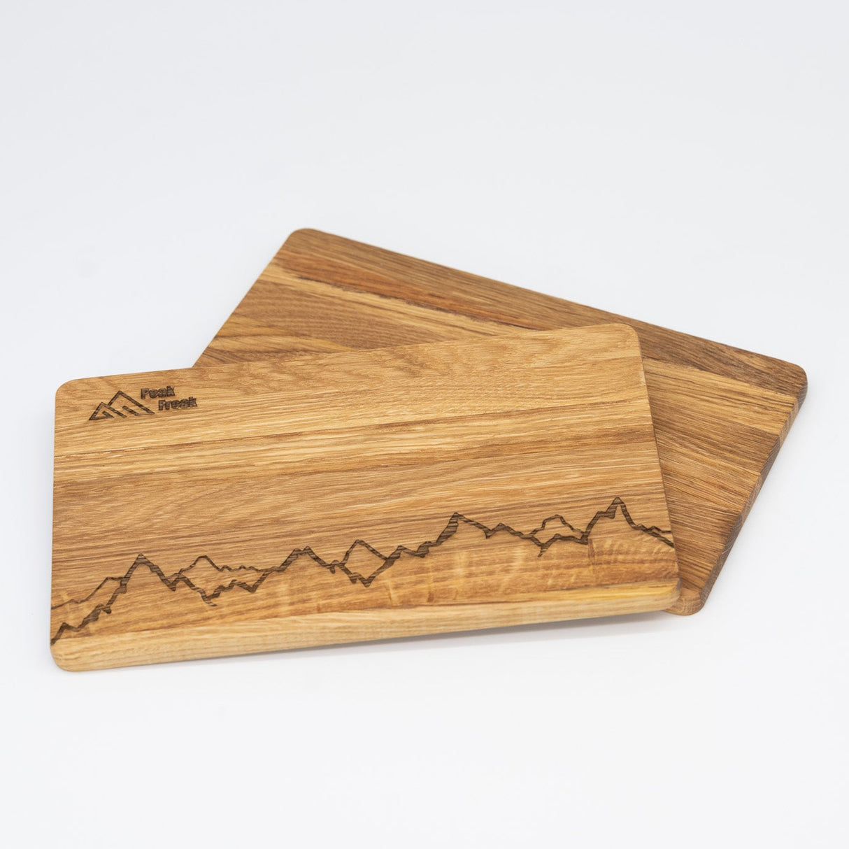Schneidbrett Eiche - Bergkette