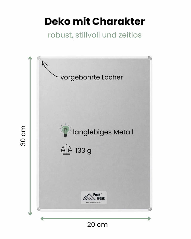 Retro Blechschild Lünersee