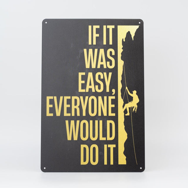 Retro Blechschild Climbing easy