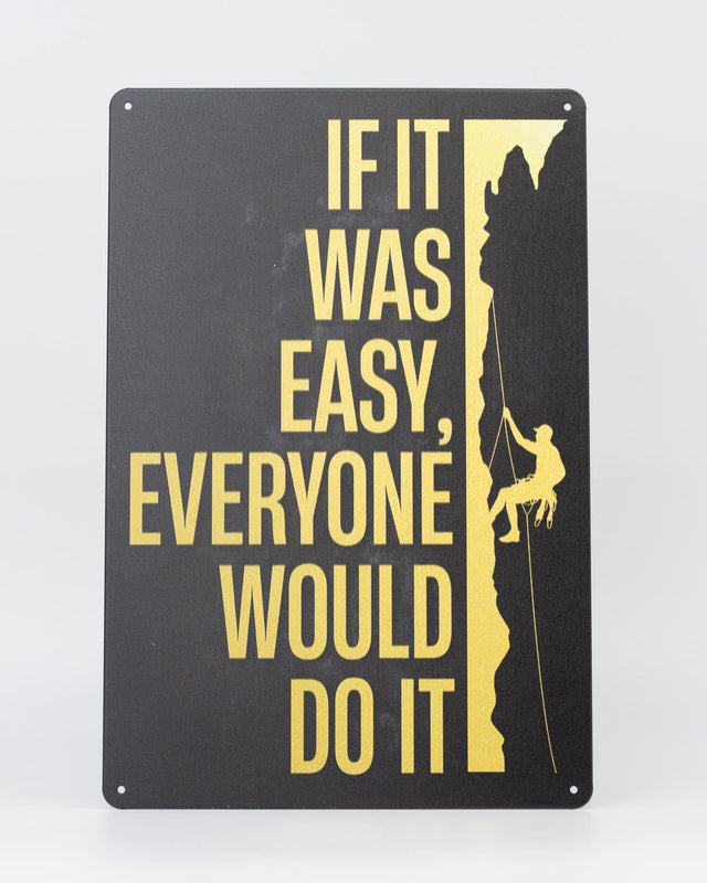 Retro Blechschild Climbing easy
