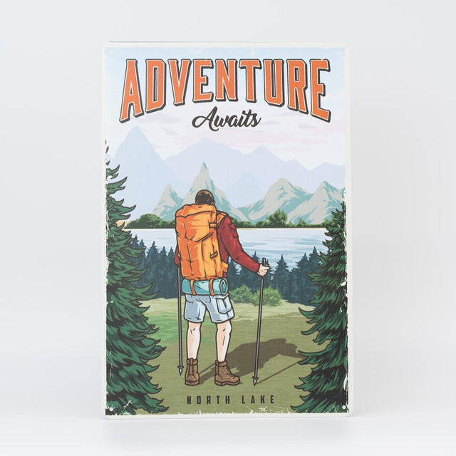 Retro Blechschild Explore/Wandern adventure