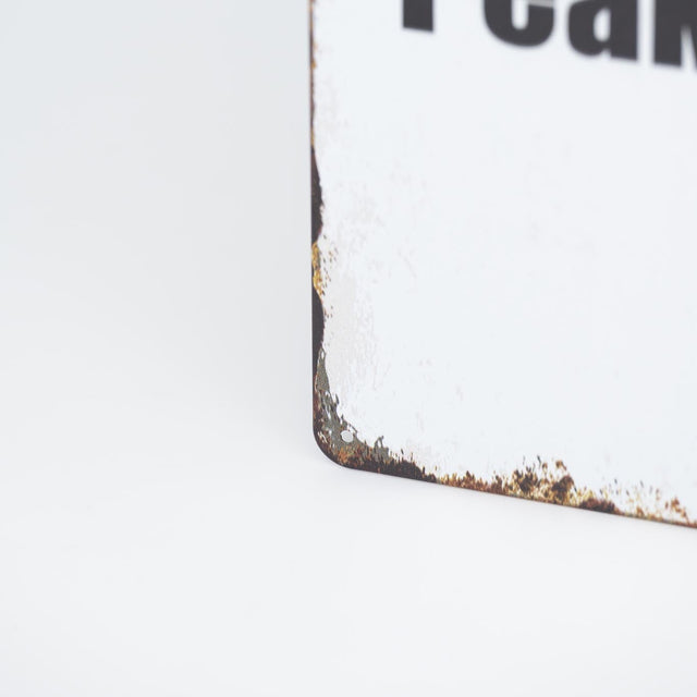 Retro Blechschild Camping