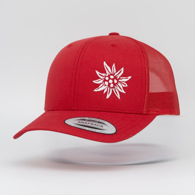 Edelweiss Truckercap Mesh red