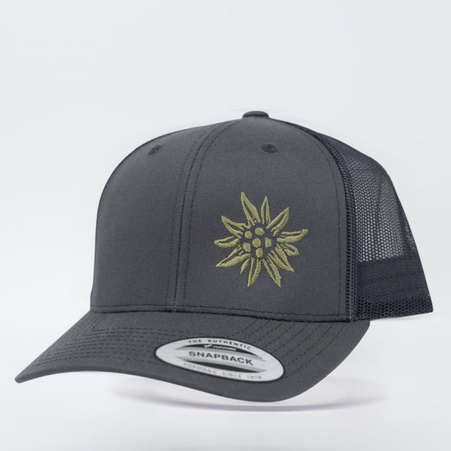 Junior Edelweiss Truckercap Mesh grey khaki