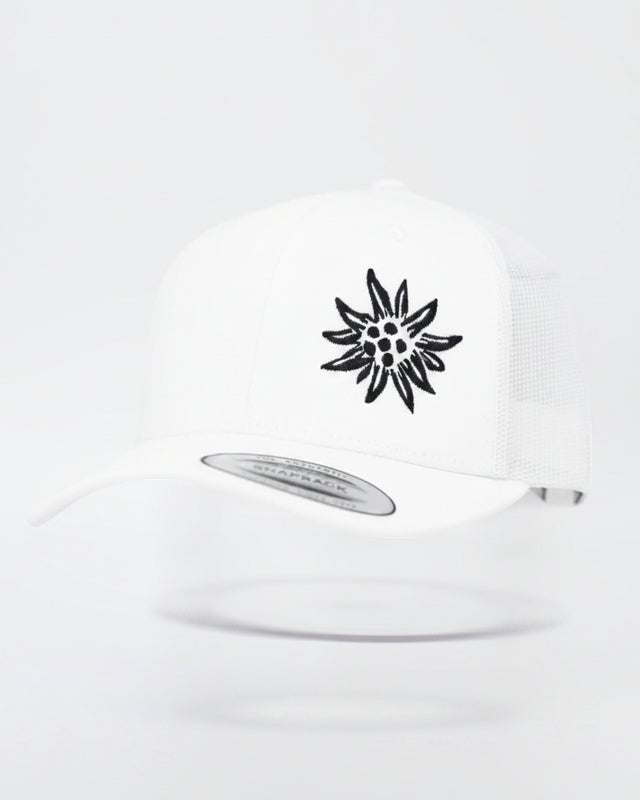 Junior Edelweiss Truckercap Mesh white black