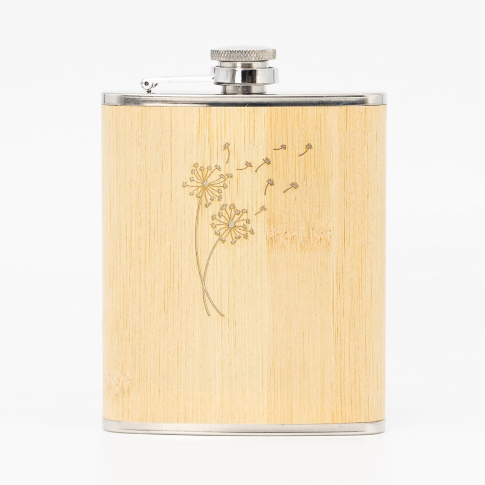 Flachmann Bambus - Blumen