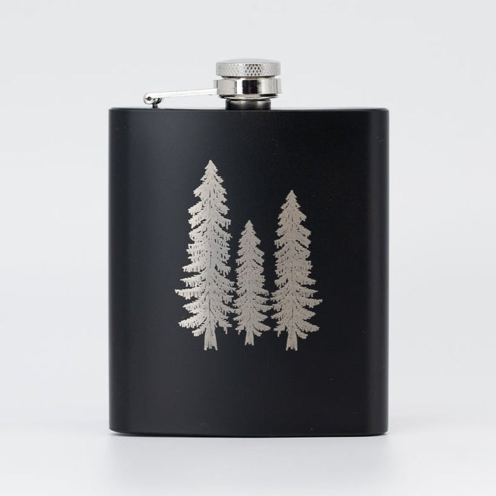 Flachmann Schwarz - Tanne Nein