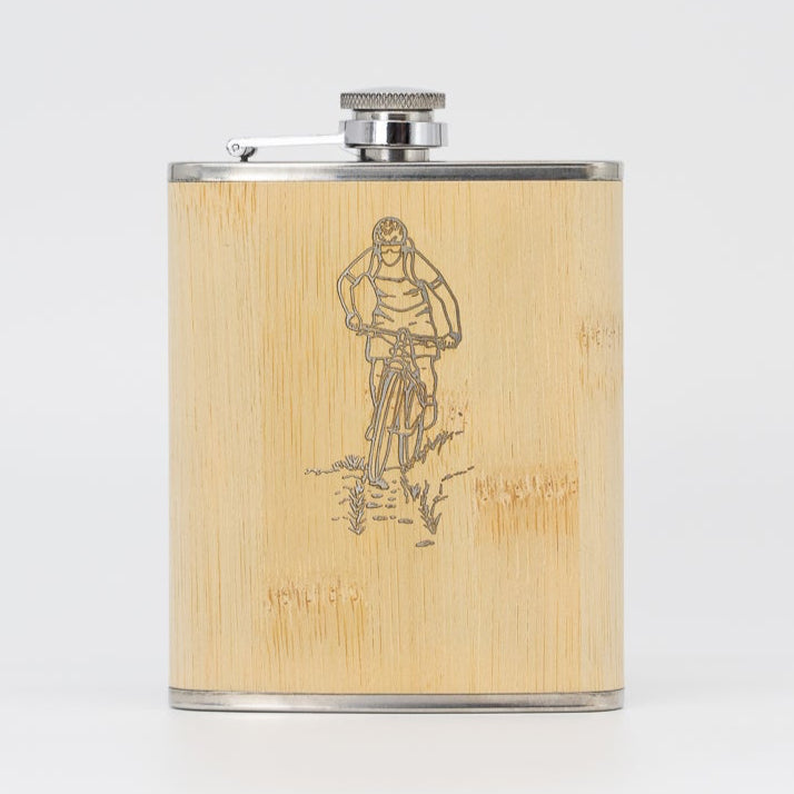 Flachmann Bambus - Biker