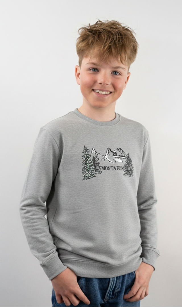 Montafon Junior Sweater heather grey