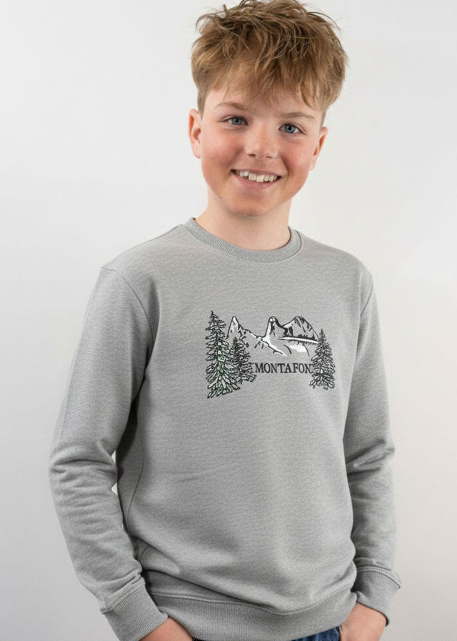 Montafon Junior Sweater heather grey