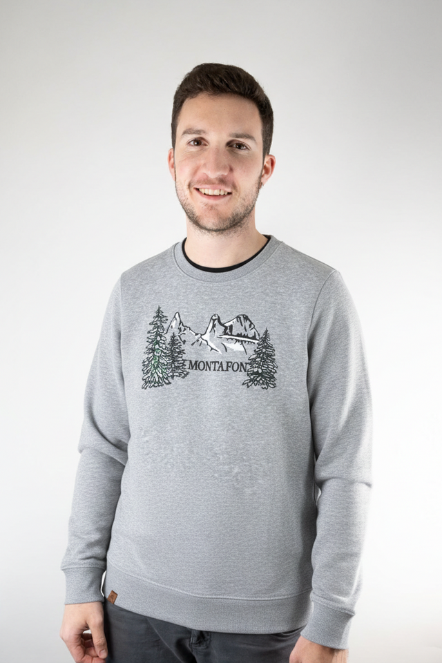 Montafon Sweater Hoodie M&W cool heather grey