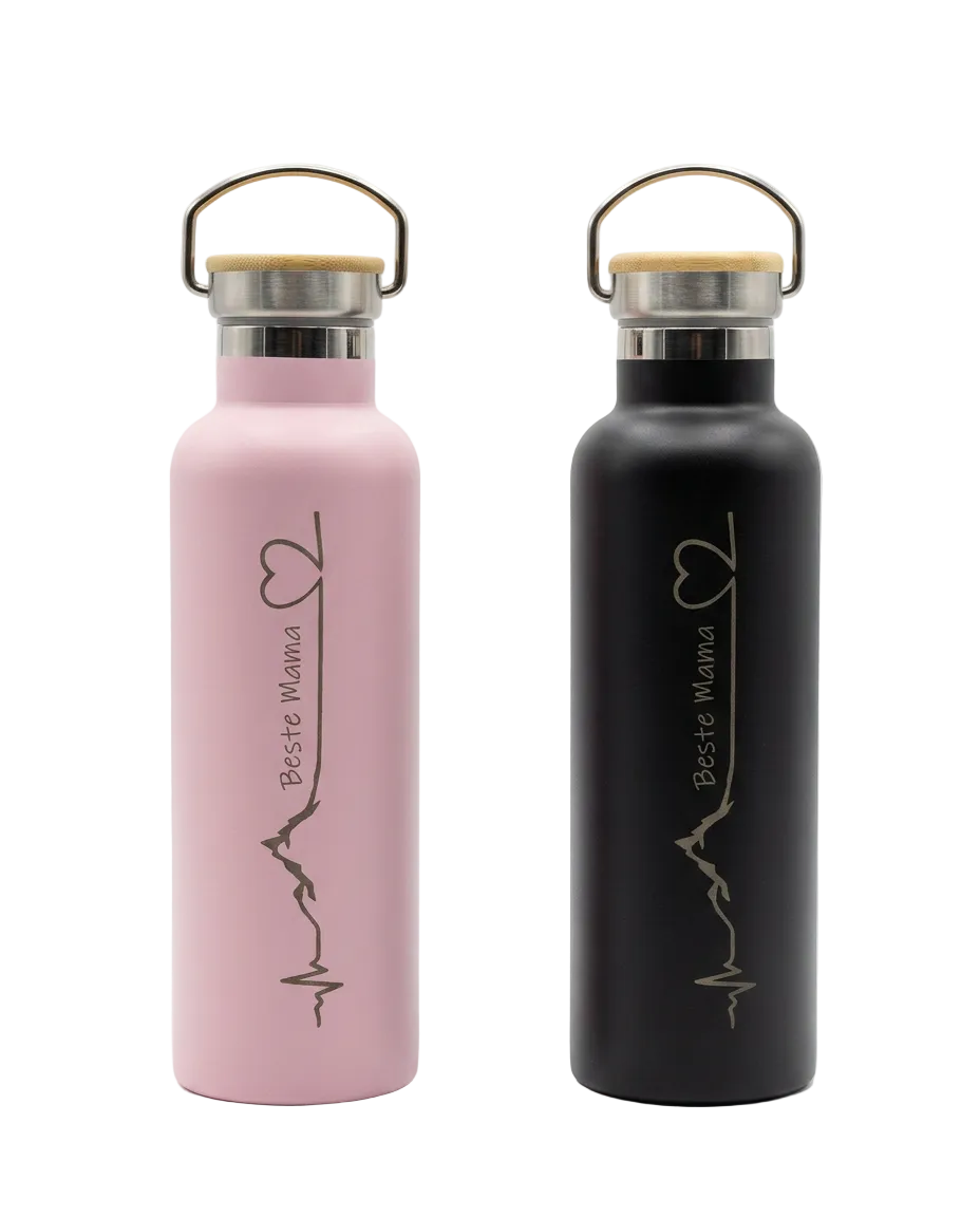 Thermotrinkflasche Edelstahl "beste Mama"
