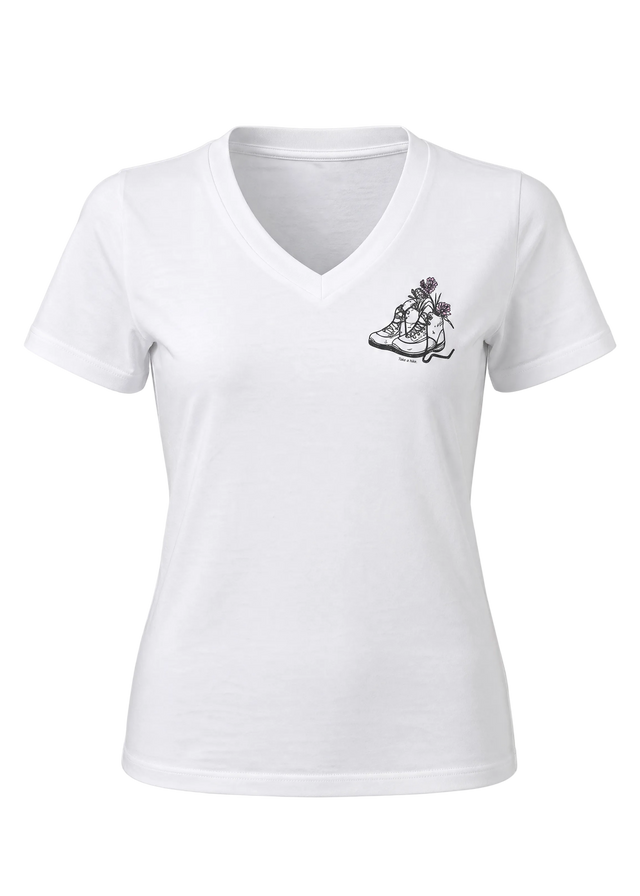 Bergschuh V-Ausschnitt T-Shirt Women