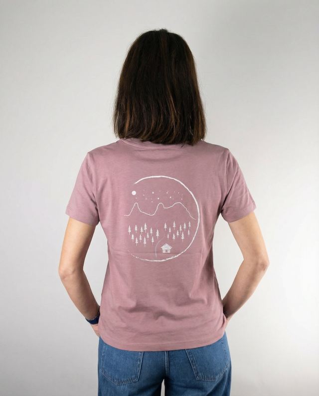 Montafon Crop T-Shirt Women Lilac Dream