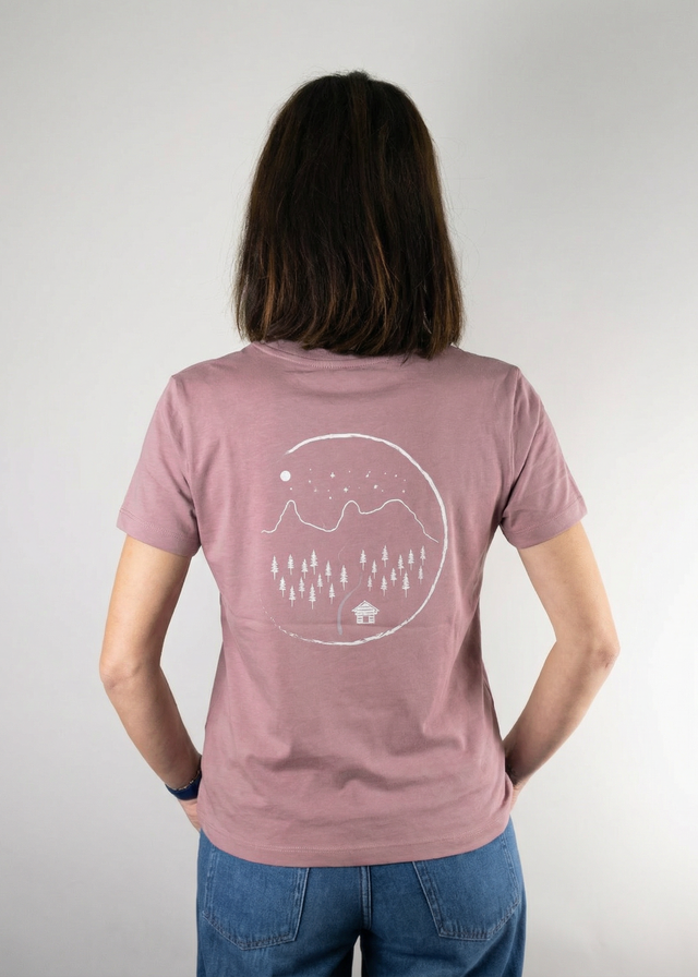 Montafon Crop T-Shirt Women Lilac Dream