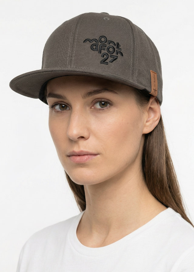 WM27 Snapback M&W dark grey