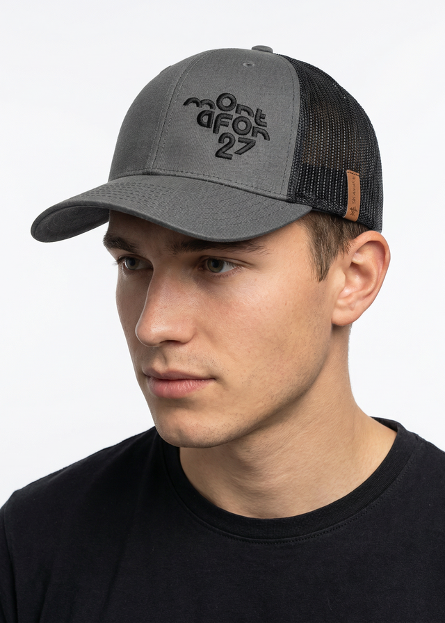 WM27 Truckercap Mesh M&W charcoal black