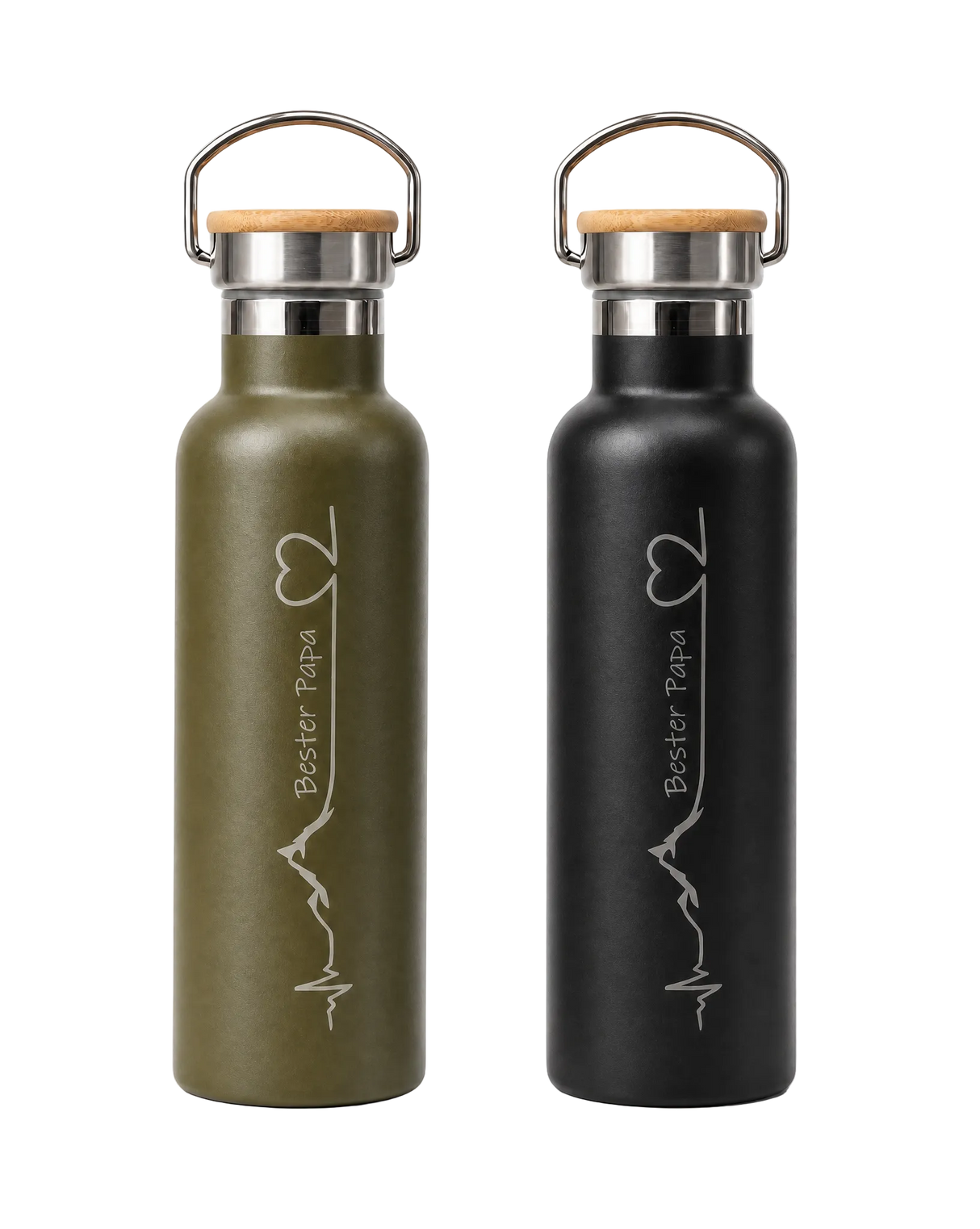 Thermotrinkflasche Edelstahl "Bester Papa"