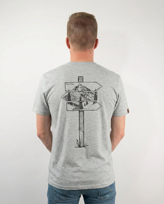 Wegweiser T-Shirt M&W heather grey
