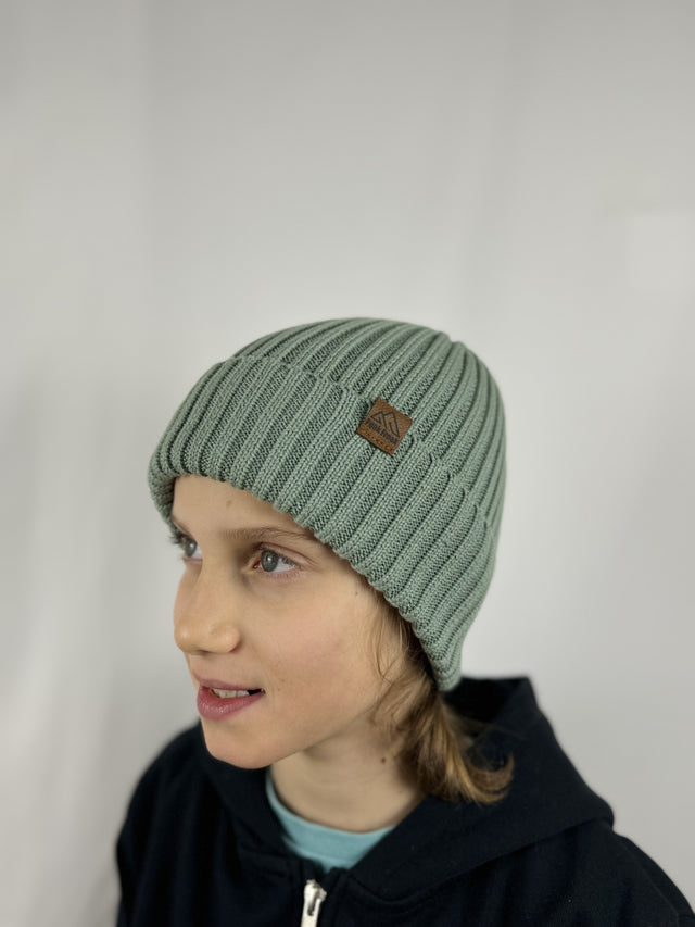 Junior Beanie Dusty Green