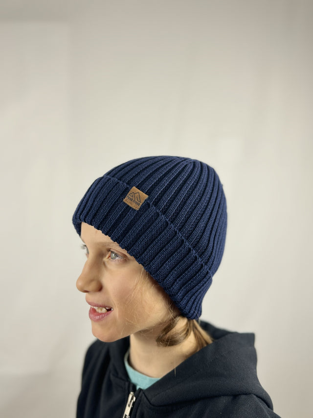 Junior Beanie Oxford Navy