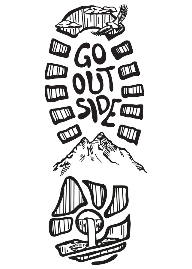 Go Outside Zip-Hoodie Junior