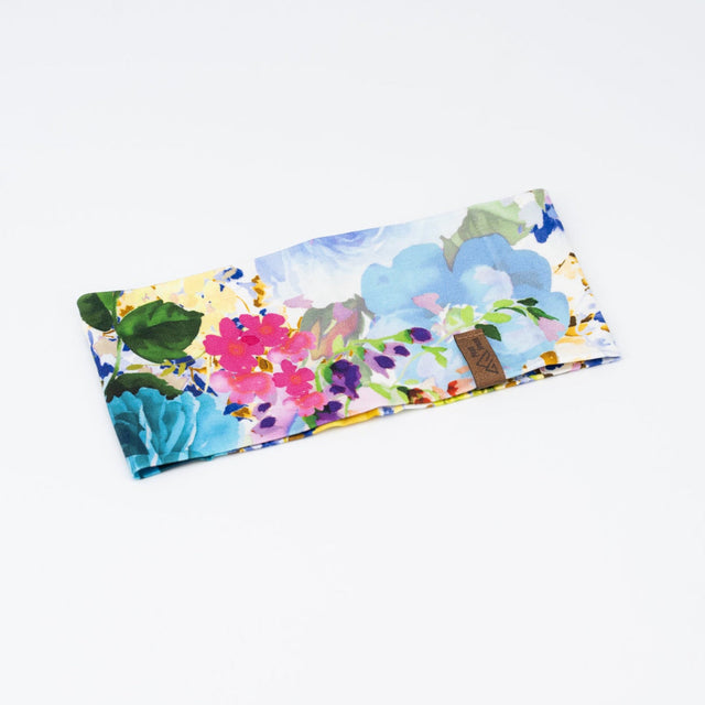 Sportstirnband Blumen bunt