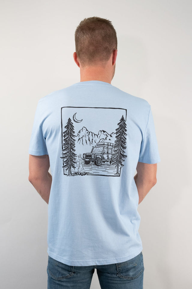 Moonlight Ride-Adventure T-shirt M&W Sky Blue