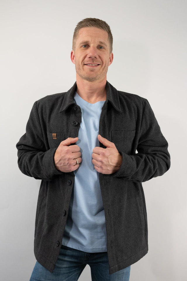 Casual Overshirt M&W Dark Heather Grey