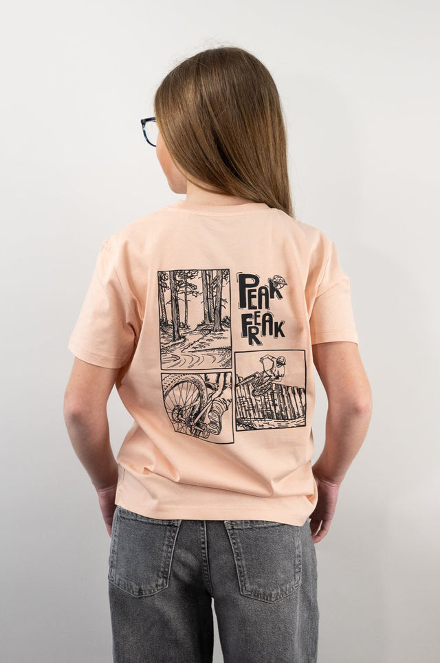 Bike vibes Junior T-Shirt Peach