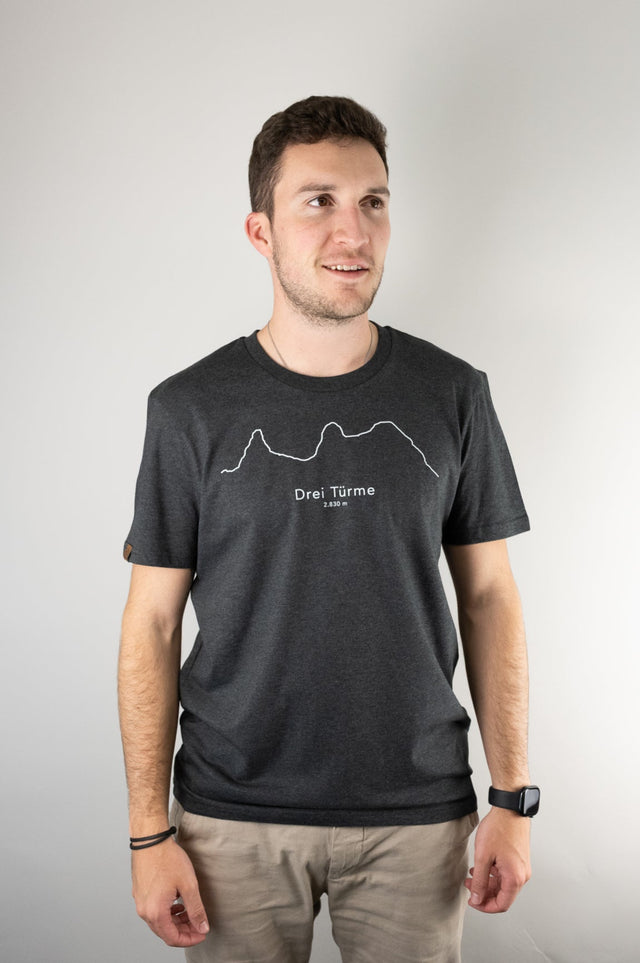 Drei Türme T-Shirt M&W Dark Heather Grey