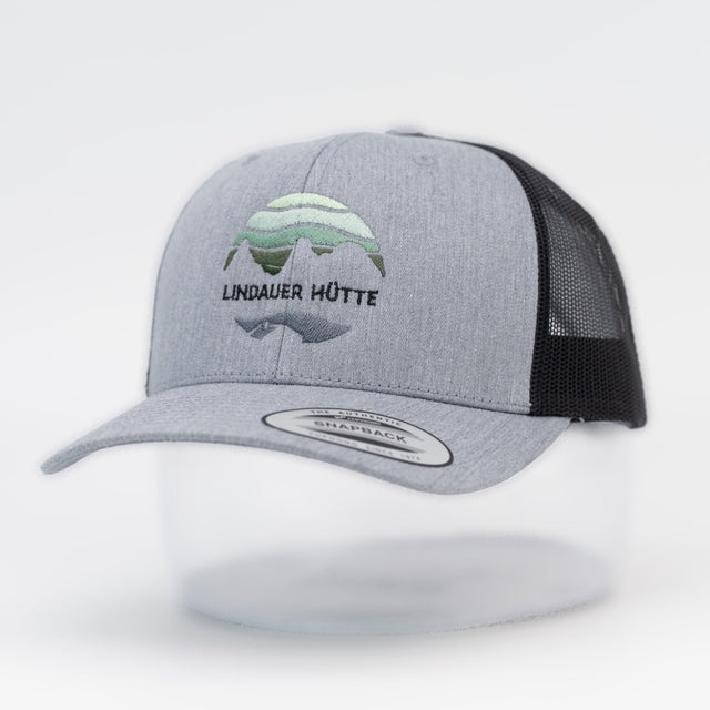 Lindauer Hütte Truckercap Mesh Heather Grey Black