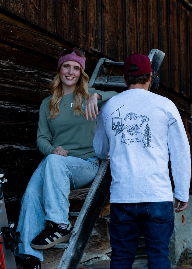 Winter Vibes Crop Longsleeve Women