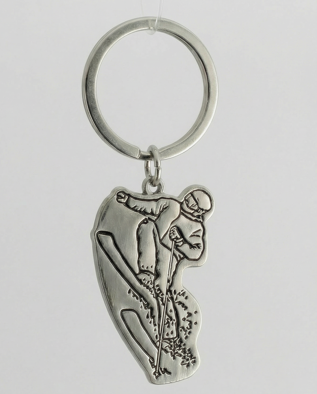 Schlüsselanhänger Skifahrer