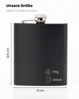 Flachmann schwarz - Wanderung