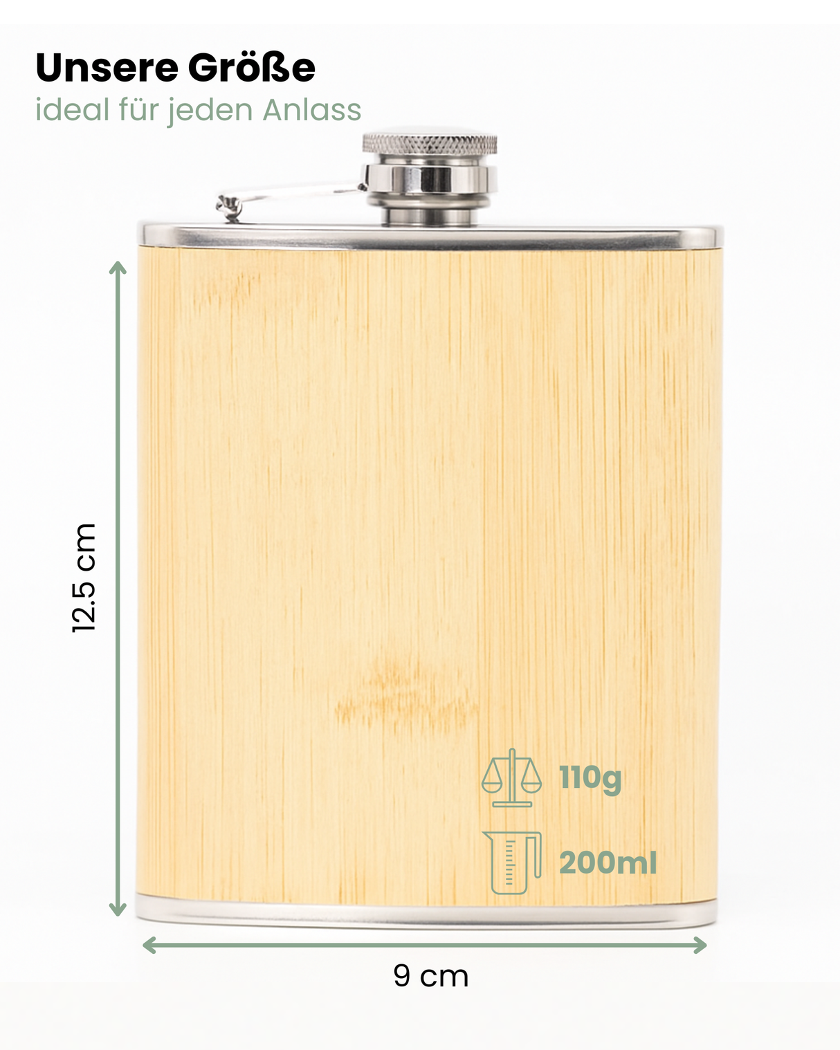 Flachmann Bambus - Tourengeher