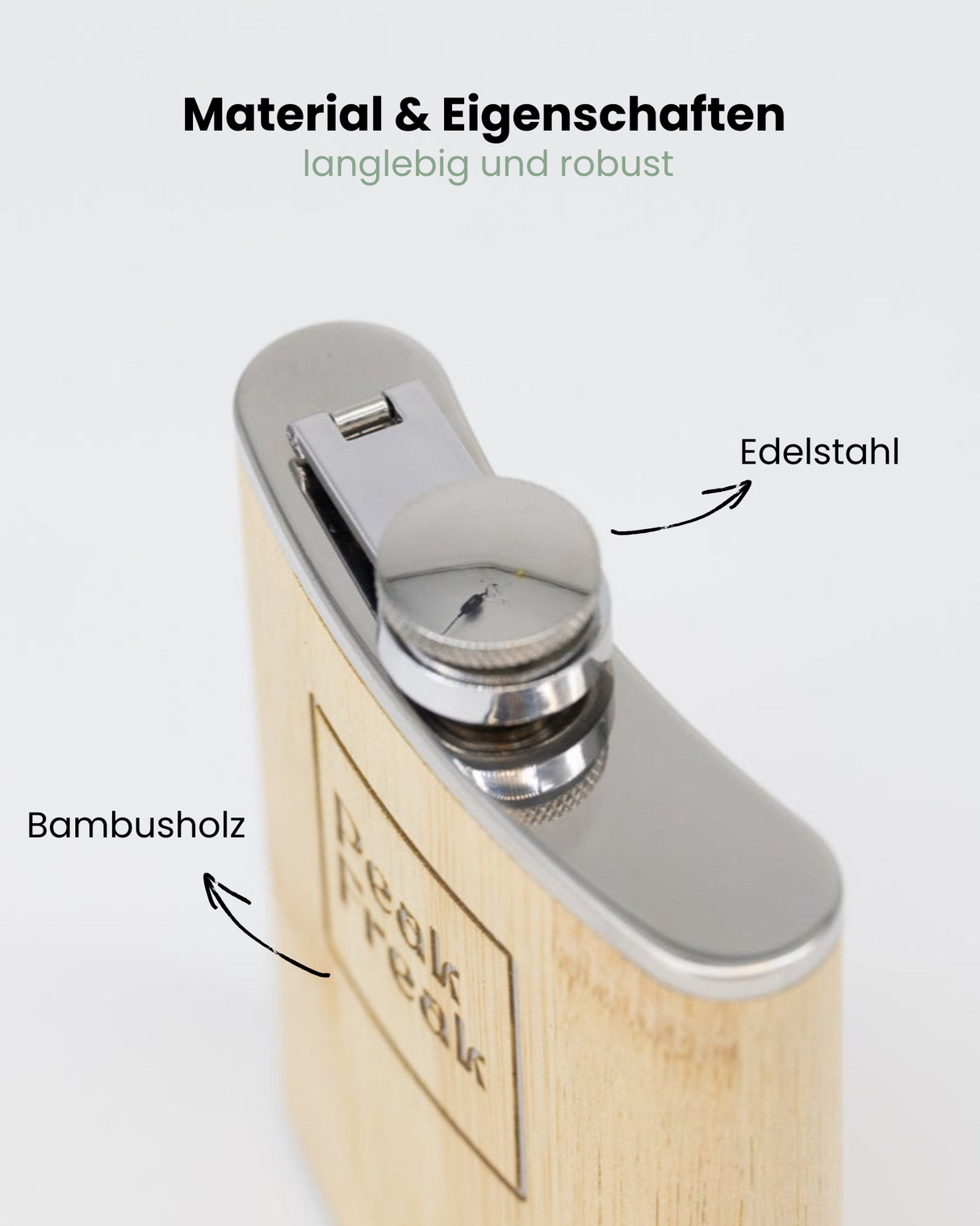 Flachmann Bambus - Tourengeher