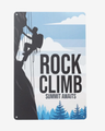 Retro Blechschild Climbing