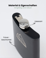 Flachmann schwarz - Wanderung