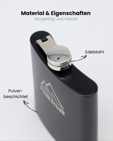 Flachmann schwarz - Lindauer