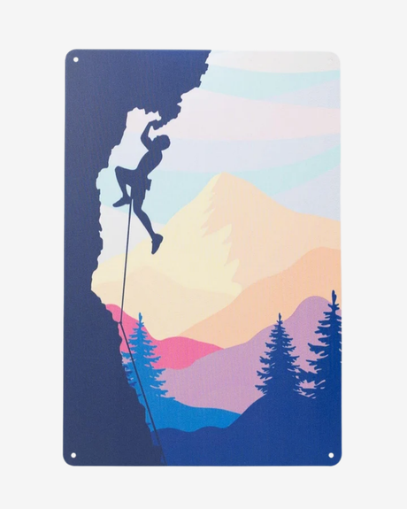 Retro Blechschild Climbing