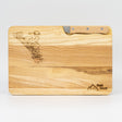 Schneidbrett Esche inkl. Messer - Snowboarder