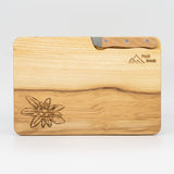 Schneidbrett Esche inkl. Messer - Edelweiss