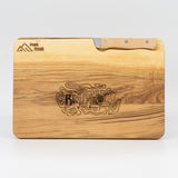 Schneidbrett Esche inkl. Messer - Brandnertal 2.0