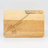 Schneidbrett Esche inkl. Messer - Gondel