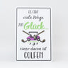 Retro Blechschild Golf glück