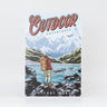 Retro Blechschild Explore/Wandern outdoor