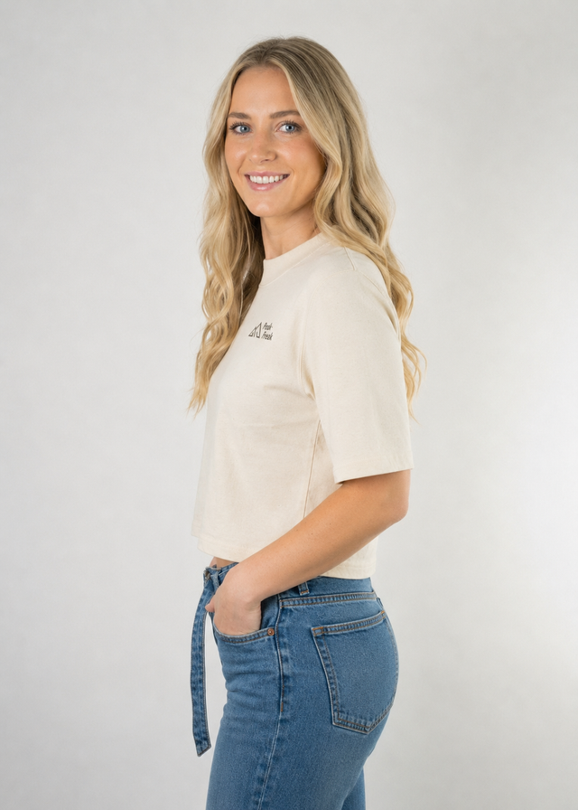 Parked for Adventure Oversize Crop T-Shirt Women