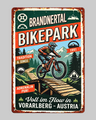 Retro Blechschild Biker